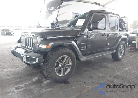 2022 Jeep Wrangler Unlimited Sahara 4X4 z USA, uszkodzony, nr VIN 1C4HJXEG1NW189146